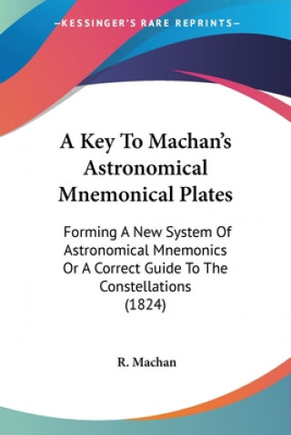 Kniha Key To Machan's Astronomical Mnemonical Plates R. Machan