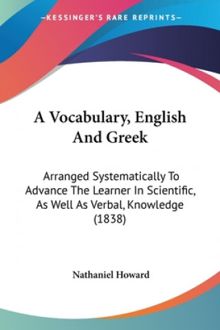 Книга Vocabulary, English And Greek Nathaniel Howard