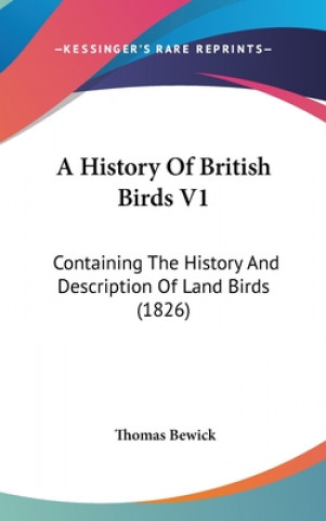 Kniha History Of British Birds V1 Thomas Bewick