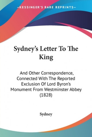 Könyv Sydney's Letter To The King Sydney