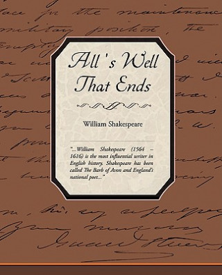 Livre Alls Well That Ends Well William Shakespeare