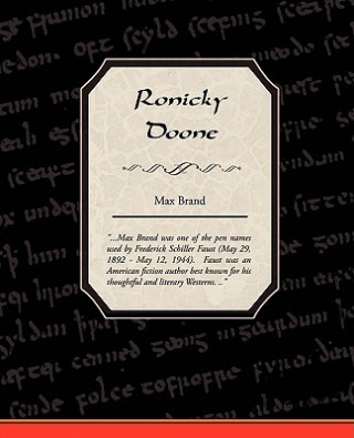 Libro Ronicky Doone Max Brand