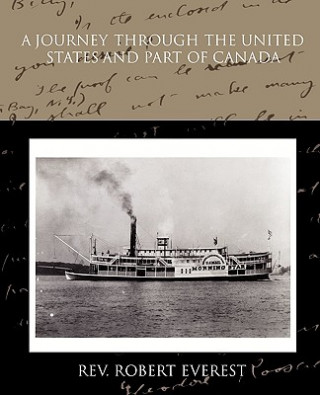 Carte Journey Through the United States and Part of Canada Rev Robert Everest