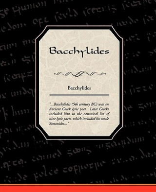 Kniha Bacchylides Bacchylides