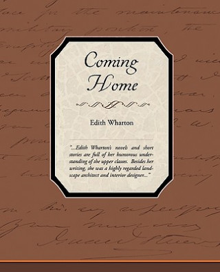 Könyv Coming Home Edith Wharton