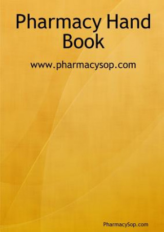 Libro Pharmacy Hand Book Pharmacy Sop Com