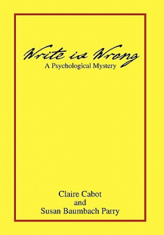 Knjiga Write Is Wrong Susan Baumbach Parry