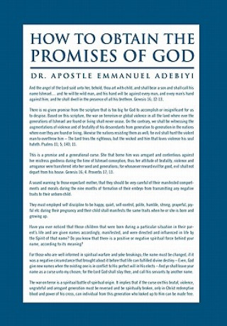 Könyv How to Obtain the Promises of God Dr Apostle Emmanuel Adebiyi