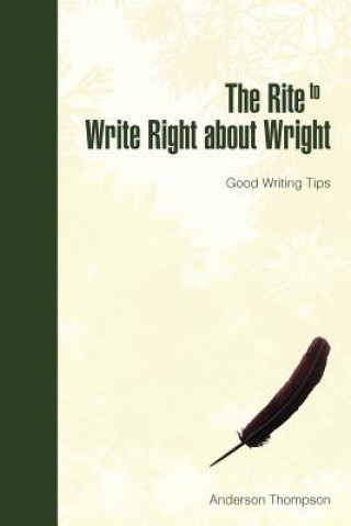 Buch Rite to Write Right about Wright Geneva Anderson Thompson