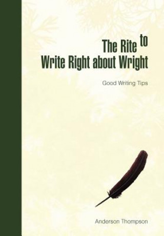 Buch Rite to Write Right about Wright Geneva Anderson Thompson