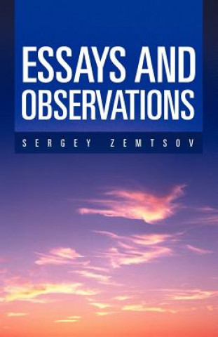 Book Essays and Observations Sergey Zemtsov