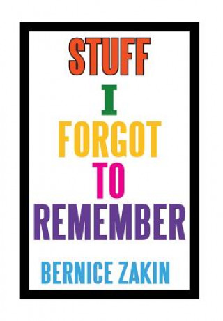 Kniha Stuff I Forgot to Remember Bernice Zakin