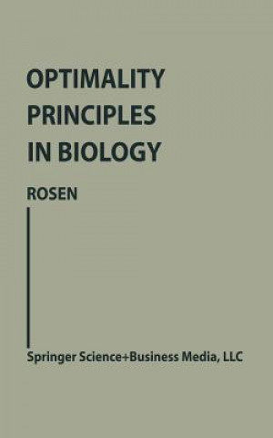 Könyv Optimality Principles in Biology Robert Rosen
