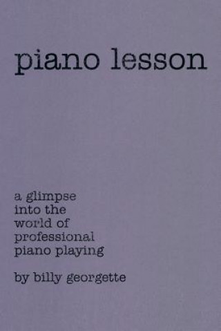 Kniha Piano Lesson Billy Georgette