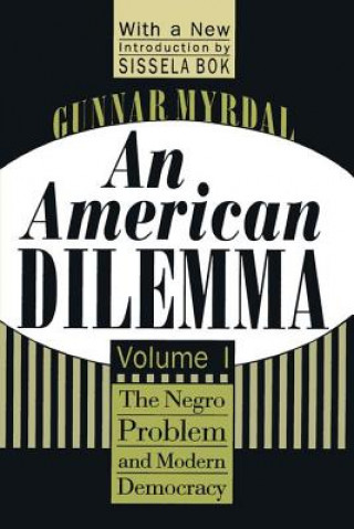 Könyv American Dilemma Gunnar Myrdal