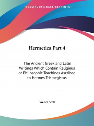 Libro Hermetica Trismegistus Hermes