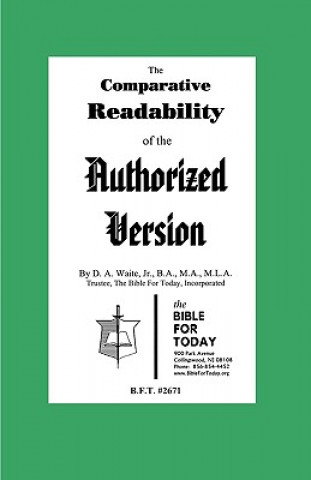 Książka Comparative Readability of the Authorized Version Waite