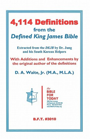 Carte 4,114 Definitions from the Defined King James Bible Waite