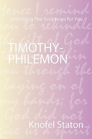 Kniha Timothy-Philemon Knofel Staton