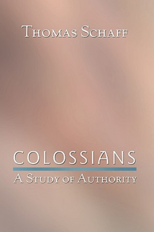 Książka Colossians Thomas Schaff