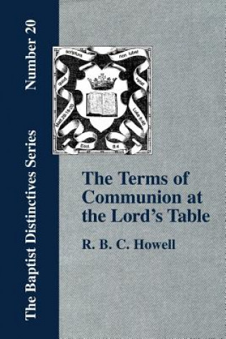 Kniha Terms of Communion at the Lord's Table Howell