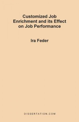 Kniha Customized Job Enrichment and Its Effect on Job Performance Ira Feder