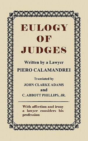 Book Eulogy of Judges Piero Calamandrei