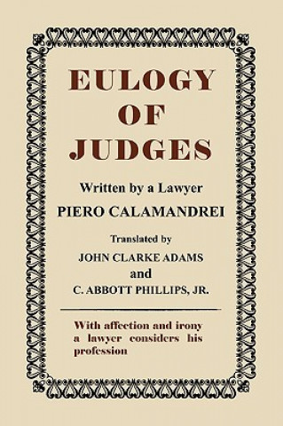 Kniha Eulogy of Judges Piero Calamandrei