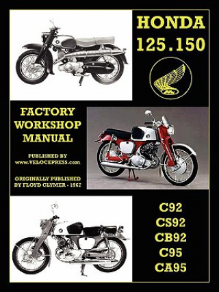 Kniha Honda Motorcycles Workshop Manual 125-150 Twins 1959-1966 Floyd Clymer