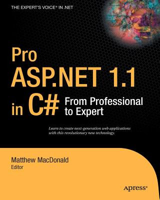 Könyv Pro ASP.Net 1.1 in C# Dan Maharry