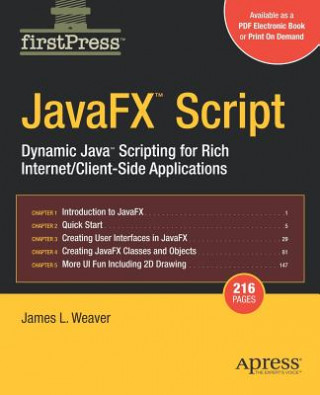 Kniha JavaFX Script James Weaver