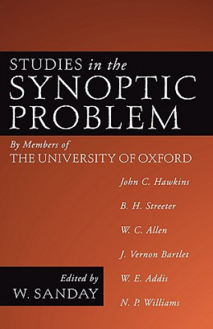Knjiga Studies in the Synoptic Problem William Sanday