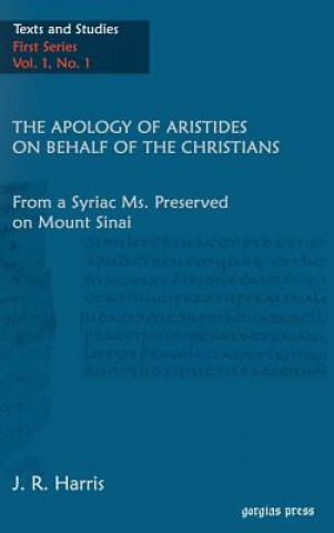 Könyv Apology of Aristides on behalf of the Christians J R Harris