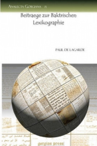 Book Beitraege zur Baktrischen Lexikographie Paul De Lagarde