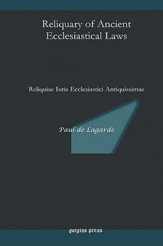 Carte Reliquary of Ancient Ecclesiastical Laws Paul De Lagarde