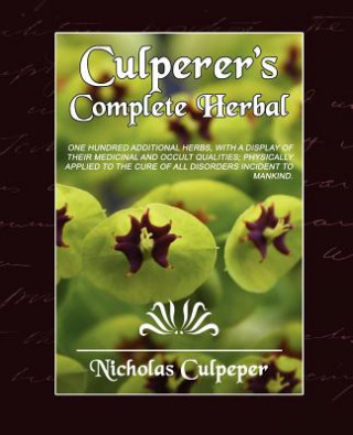 Kniha Culpeper's Complete Herbal Nicholas Culpeper