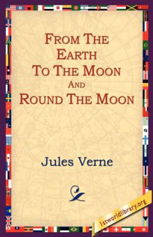 Carte From the Earth to the Moon and Round the Moon Jules Verne