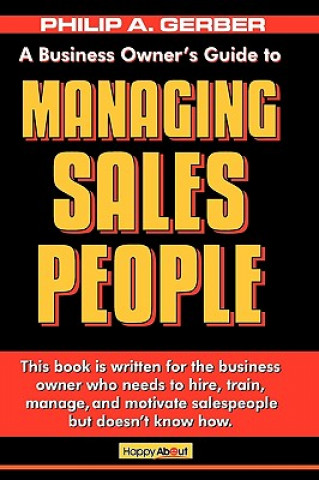 Kniha Managing Salespeople Philip Gerber