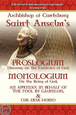 Książka Proslogium Saint Anselm