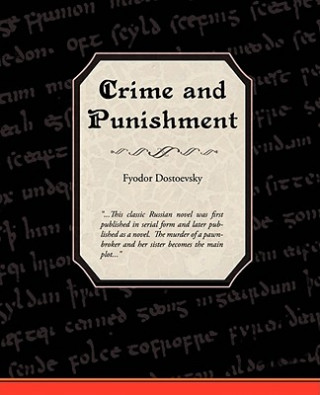 Knjiga Crime and Punishment Fyodor Mikhailovich Dostoevsky