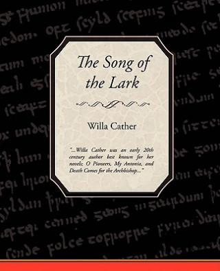 Kniha Song of the Lark Willa Cather