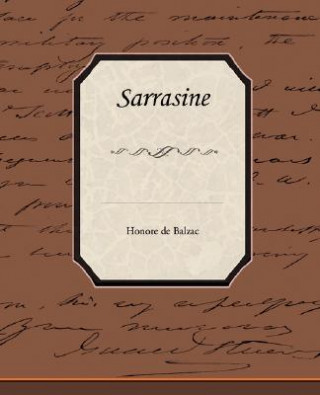 Buch Sarrasine Honoré De Balzac