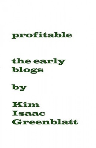 Könyv profitable Kim Isaac Greenblatt