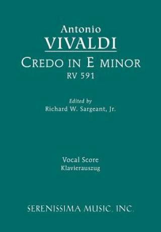 Könyv Credo in E Minor, RV 591 Antonio Vivaldi