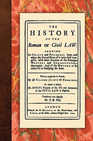 Buch History of the Roman or Civil Law Claude Joseph de Ferriere