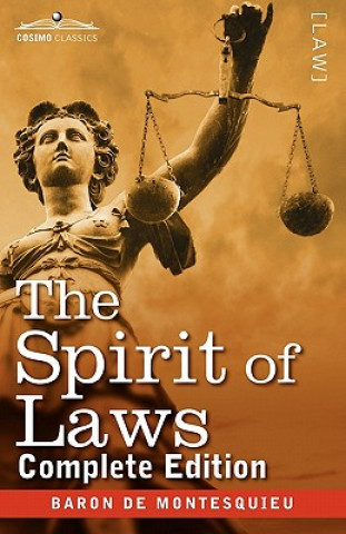 Libro Spirit of Laws Charles Baron De Montesquieu