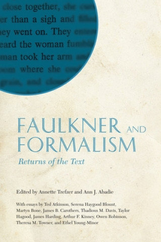 Book Faulkner and Formalism 