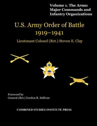 Carte United States Army Order of Battle 1919-1941. Volume I. The Arms Combat Studies Institute Press