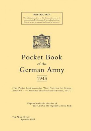 Carte Pocket Book of the German Army 1943 The War  Office September 1943