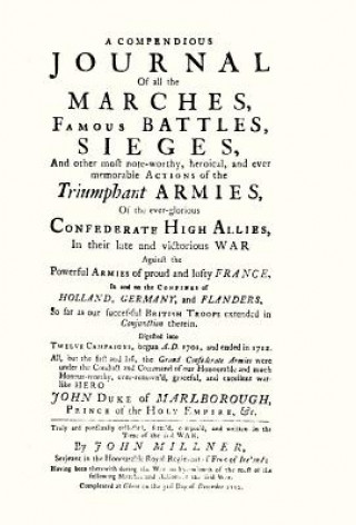 Carte Compendious Journal of All the Marches Famous Battles & Sieges John Millner
